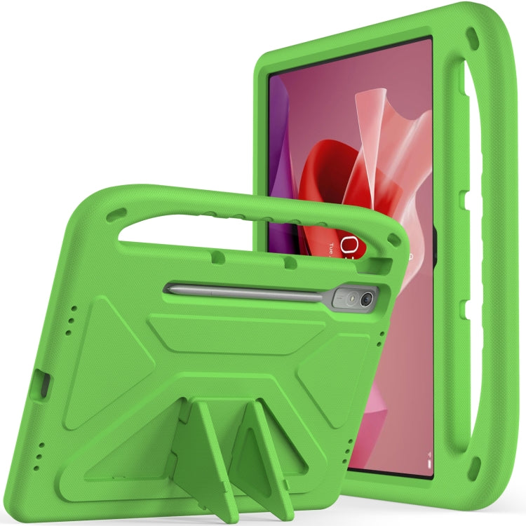 For Lenovo Tab P12 12.7 Handle Portable EVA Shockproof Tablet Case(Green) - free shipping - PMC TechLife - Order now!