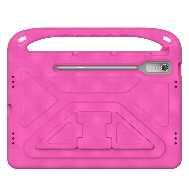 For Lenovo Tab P12 12.7 Handle Portable EVA Shockproof Tablet Case(Rose Red) - Lenovo by PMC TechLife | Online Shopping South Africa | PMC TechLife | Buy Now Pay Later Mobicred