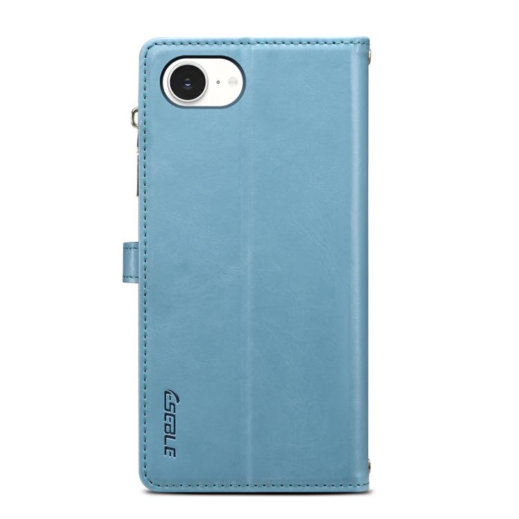 For iPhone 16e ESEBLE Star Series Lanyard Zipper Wallet RFID Leather Case(Blue) - iPhone 16e Cases by ESEBLE | Online Shopping South Africa | PMC TechLife | Buy Now Pay Later Mobicred