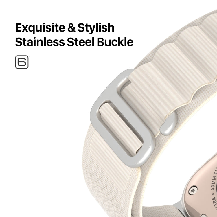For Apple Watch Series 7 41mm DUX DUCIS GS Series Nylon Loop Watch Band(Starlight) - free shipping - PMC Jewellery - Order now!