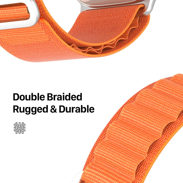 For Apple Watch Series 4 44mm DUX DUCIS GS Series Nylon Loop Watch Band(Orange) - free shipping - PMC Jewellery - Order now!