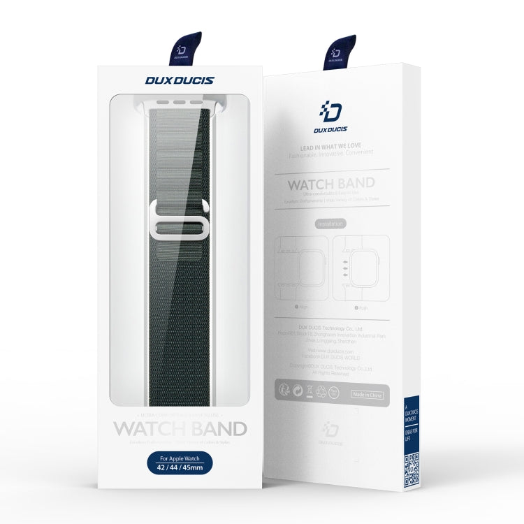 For Apple Watch Series 2 42mm DUX DUCIS GS Series Nylon Loop Watch Band(Green) - free shipping - PMC Jewellery - Order now!