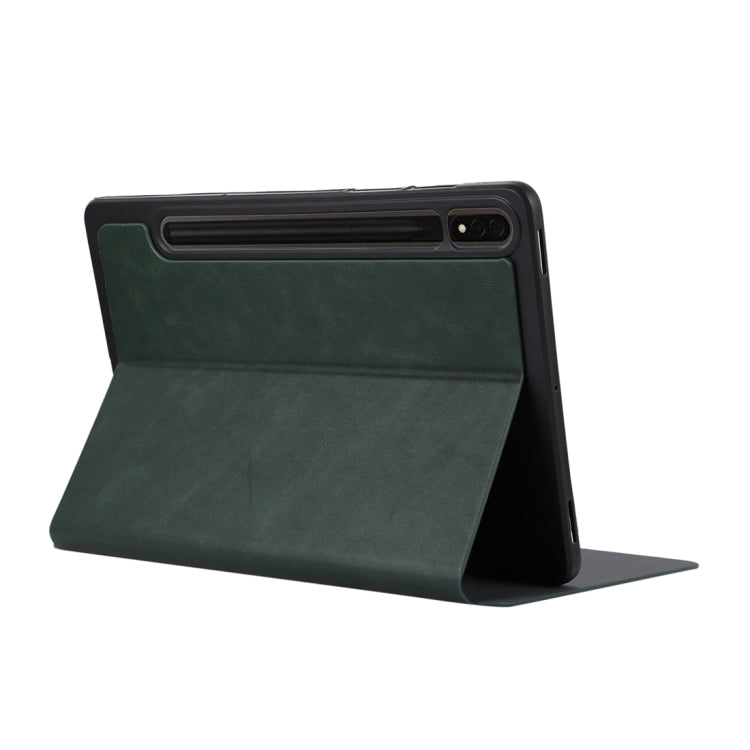 For Samsung Galaxy Tab S10 FE / S9 FE / S9 TPU Flip Tablet Protective Leather Case(Green) - Galaxy Tab S9 FE by PMC Jewellery | Online Shopping South Africa | PMC Jewellery | Buy Now Pay Later Mobicred