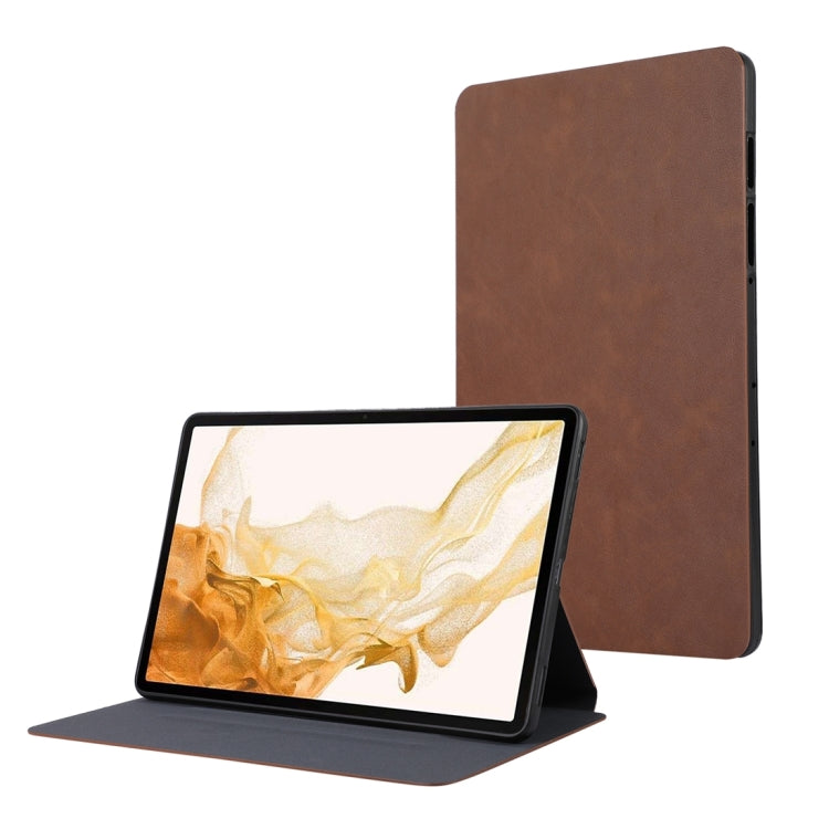 For Samsung Galaxy Tab S10 FE / S9 FE / S9 TPU Flip Tablet Protective Leather Case(Brown) - Galaxy Tab S9 FE by PMC Jewellery | Online Shopping South Africa | PMC Jewellery | Buy Now Pay Later Mobicred