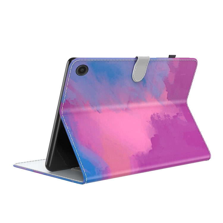 For Amazon Fire Max 11 Watercolor Pattern Flip Leather Tablet Case(Purple Red) - Amazon by PMC TechLife | Online Shopping South Africa | PMC TechLife | Buy Now Pay Later Mobicred