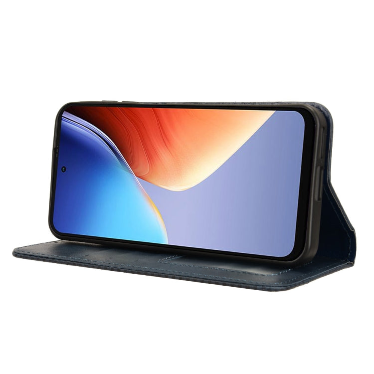 For Blackview A96 Magnetic Buckle Retro Texture Leather Phone Case(Blue) - More Brand by PMC TechLife | Online Shopping South Africa | PMC TechLife