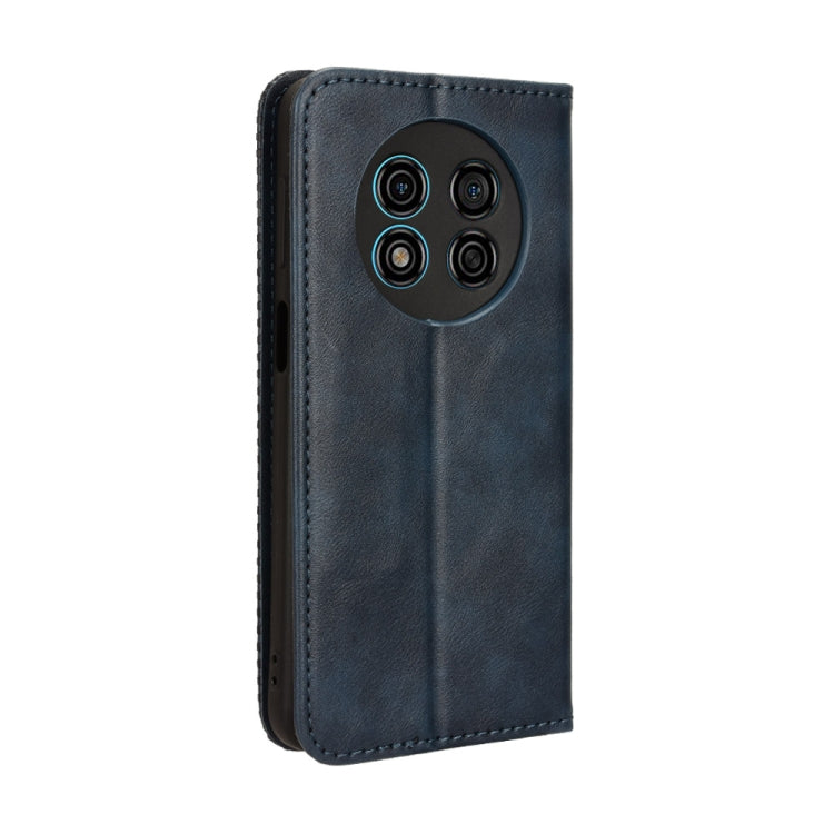 For Ulefone Note 15 Magnetic Buckle Retro Texture Leather Phone Case(Blue) - Ulefone Cases by PMC Jewellery | Online Shopping South Africa | PMC Jewellery | Buy Now Pay Later Mobicred