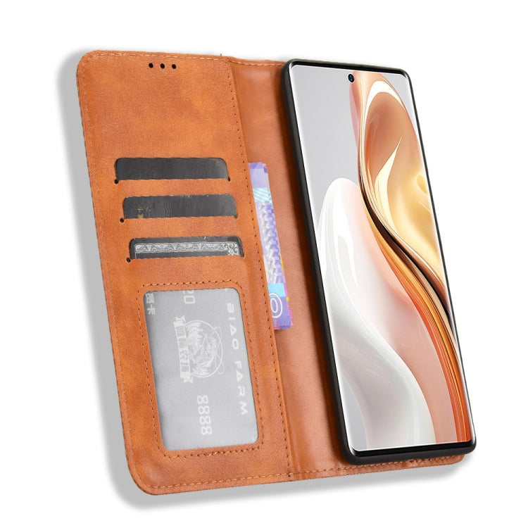 For Ulefone Note 17 Pro Magnetic Buckle Retro Texture Leather Phone Case(Brown) - Ulefone Cases by PMC Jewellery | Online Shopping South Africa | PMC Jewellery | Buy Now Pay Later Mobicred