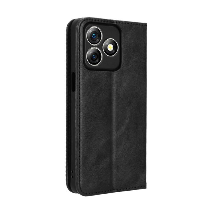 For Ulefone Note 18 Ultra Magnetic Buckle Retro Texture Leather Phone Case(Black) - Ulefone Cases by PMC Jewellery | Online Shopping South Africa | PMC Jewellery | Buy Now Pay Later Mobicred