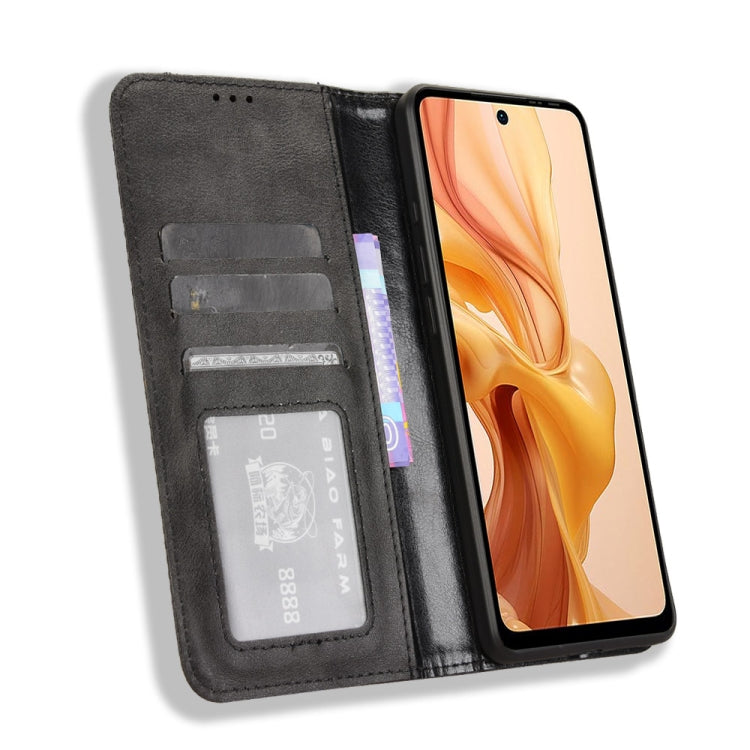 For Ulefone Note 18 Ultra Magnetic Buckle Retro Texture Leather Phone Case(Black) - Ulefone Cases by PMC Jewellery | Online Shopping South Africa | PMC Jewellery | Buy Now Pay Later Mobicred