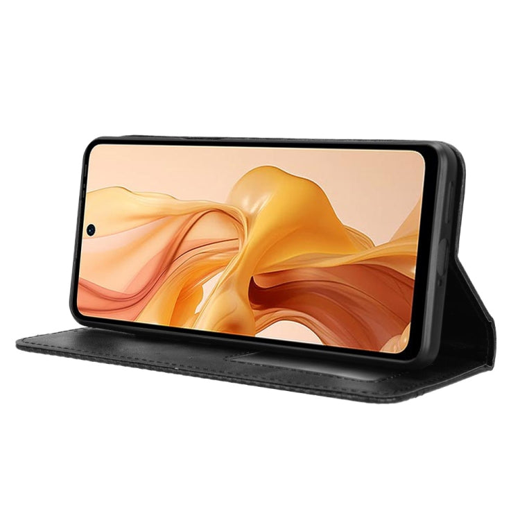 For Ulefone Note 18 Ultra Magnetic Buckle Retro Texture Leather Phone Case(Black) - Ulefone Cases by PMC Jewellery | Online Shopping South Africa | PMC Jewellery | Buy Now Pay Later Mobicred