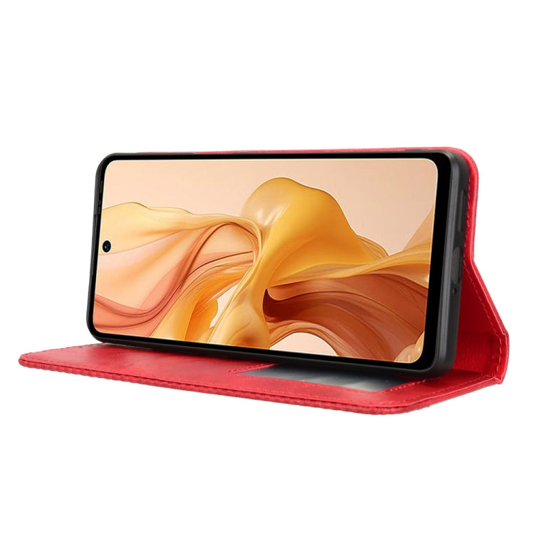 For Ulefone Note 18 Ultra Magnetic Buckle Retro Texture Leather Phone Case(Red) - Ulefone Cases by PMC Jewellery | Online Shopping South Africa | PMC Jewellery | Buy Now Pay Later Mobicred