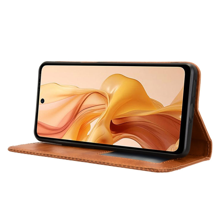 For Ulefone Note 18 Ultra Magnetic Buckle Retro Texture Leather Phone Case(Brown) - Ulefone Cases by PMC Jewellery | Online Shopping South Africa | PMC Jewellery | Buy Now Pay Later Mobicred