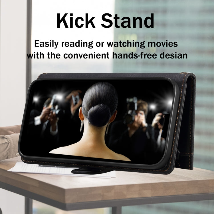 For iPhone 16 Pro Max ESEBLE Retro Frosted RFID Flip Leather Phone Case(Black) - iPhone 16 Pro Max Cases by ESEBLE | Online Shopping South Africa | PMC TechLife | Buy Now Pay Later Mobicred