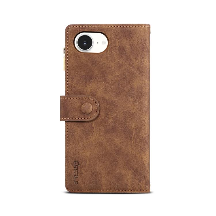 For iPhone 16e ESEBLE Retro Frosted RFID Flip Leather Phone Case(Brown) - free shipping - PMC TechLife - Order now!