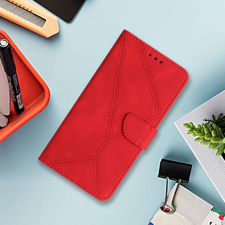 For Google Pixel 9 Stitching Embossed Leather Phone Case(Red) - Google Cases by PMC TechLife | Online Shopping South Africa | PMC TechLife | Buy Now Pay Later Mobicred