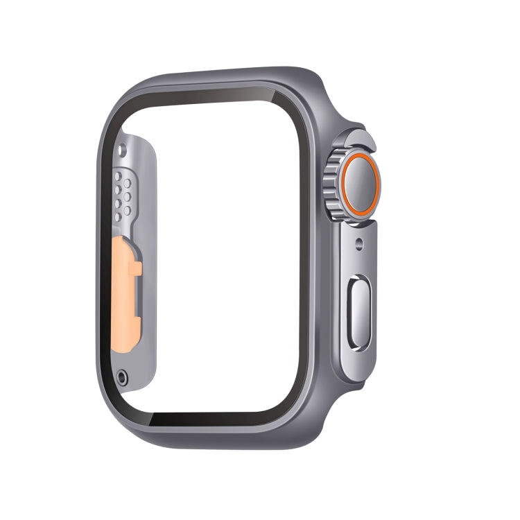 For Apple Watch Series 6 / 5 / 4 / SE 40mm Tempered Film Hybrid PC Integrated Watch Case(Original Black Orange) - Watch Cases by PMC TechLife | Online Shopping South Africa | PMC TechLife | Buy Now Pay Later Mobicred