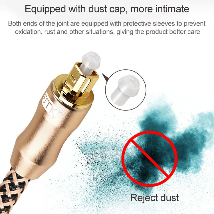 20m EMK OD6.0mm Gold-plated TV Digital Audio Optical Fiber Connecting Cable - free shipping - PMC Jewellery - Order now!