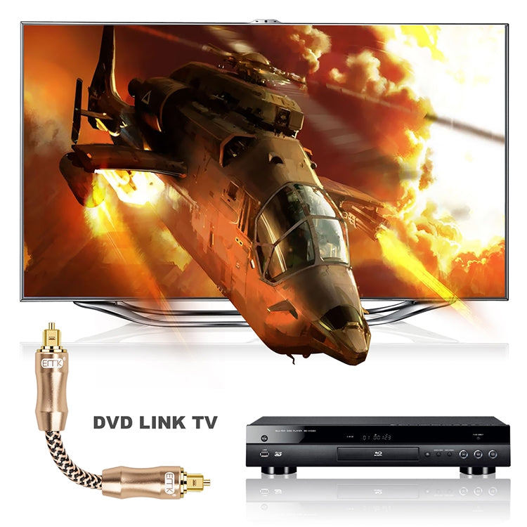 20m EMK OD6.0mm Gold-plated TV Digital Audio Optical Fiber Connecting Cable - free shipping - PMC Jewellery - Order now!