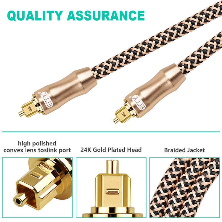 25m EMK OD6.0mm Gold-plated TV Digital Audio Optical Fiber Connecting Cable - free shipping - PMC Jewellery - Order now!