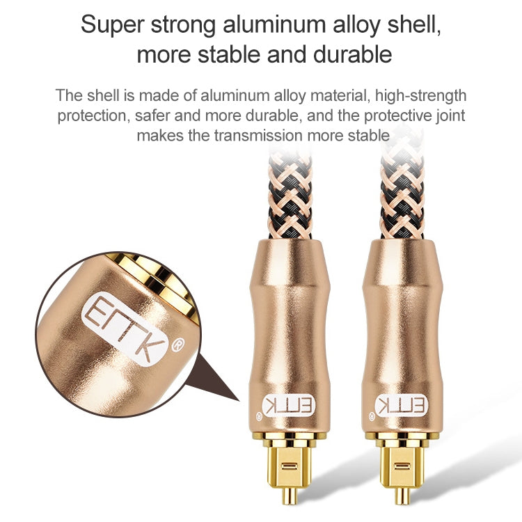 25m EMK OD6.0mm Gold-plated TV Digital Audio Optical Fiber Connecting Cable - free shipping - PMC Jewellery - Order now!