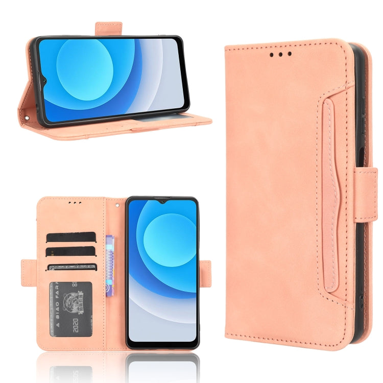 For Blackview A53 / A53 Pro Skin Feel Calf Texture Card Slots Leather Phone Case(Pink) - More Brand by PMC TechLife | Online Shopping South Africa | PMC TechLife
