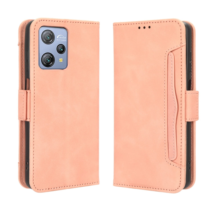For Blackview A53 / A53 Pro Skin Feel Calf Texture Card Slots Leather Phone Case(Pink) - More Brand by PMC TechLife | Online Shopping South Africa | PMC TechLife