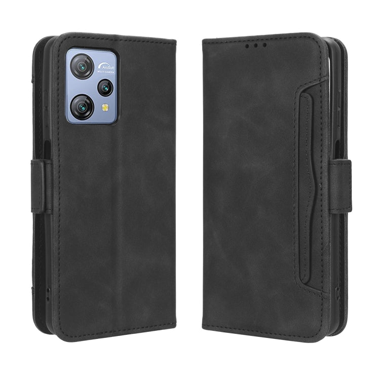 For Blackview A53 / A53 Pro Skin Feel Calf Texture Card Slots Leather Phone Case(Black) - More Brand by PMC TechLife | Online Shopping South Africa | PMC TechLife
