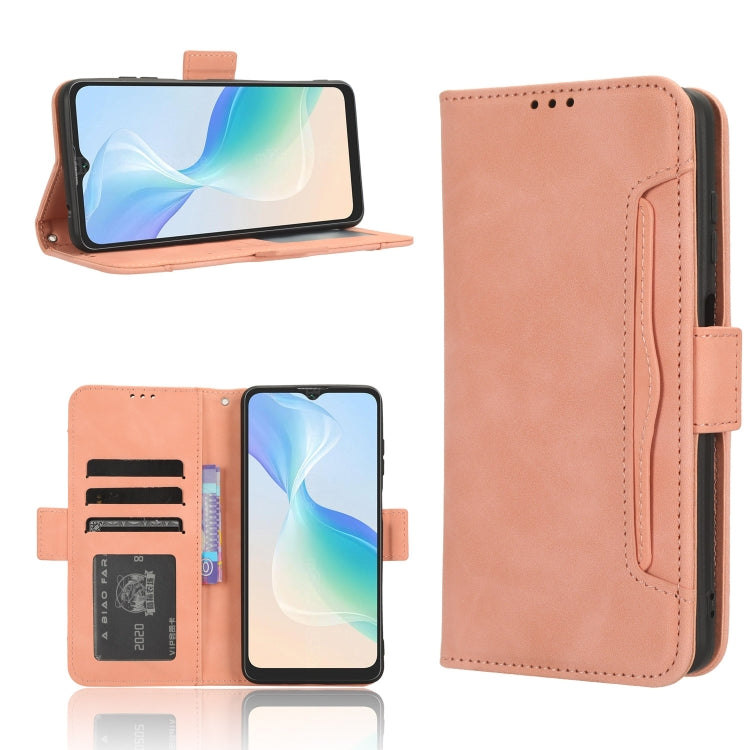 For Blackview Oscal C30 / C30 Pro Skin Feel Calf Texture Card Slots Leather Phone Case(Pink) - free shipping - PMC TechLife - Order now!