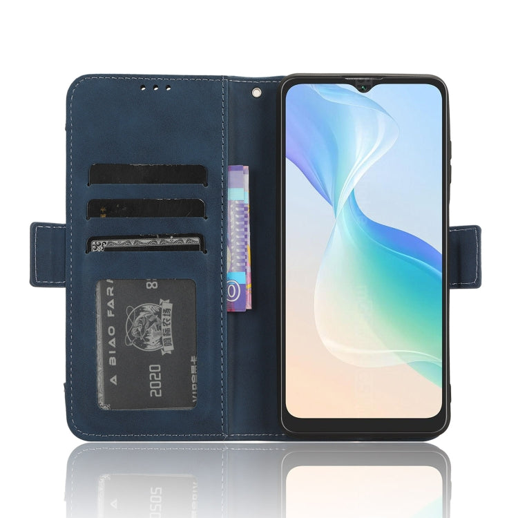 For Blackview Oscal C30 / C30 Pro Skin Feel Calf Texture Card Slots Leather Phone Case(Blue) - More Brand by PMC TechLife | Online Shopping South Africa | PMC TechLife