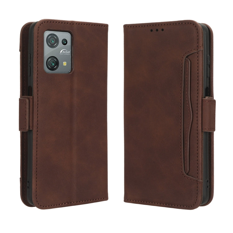 For Blackview Oscal C30 / C30 Pro Skin Feel Calf Texture Card Slots Leather Phone Case(Brown) - More Brand by PMC TechLife | Online Shopping South Africa | PMC TechLife