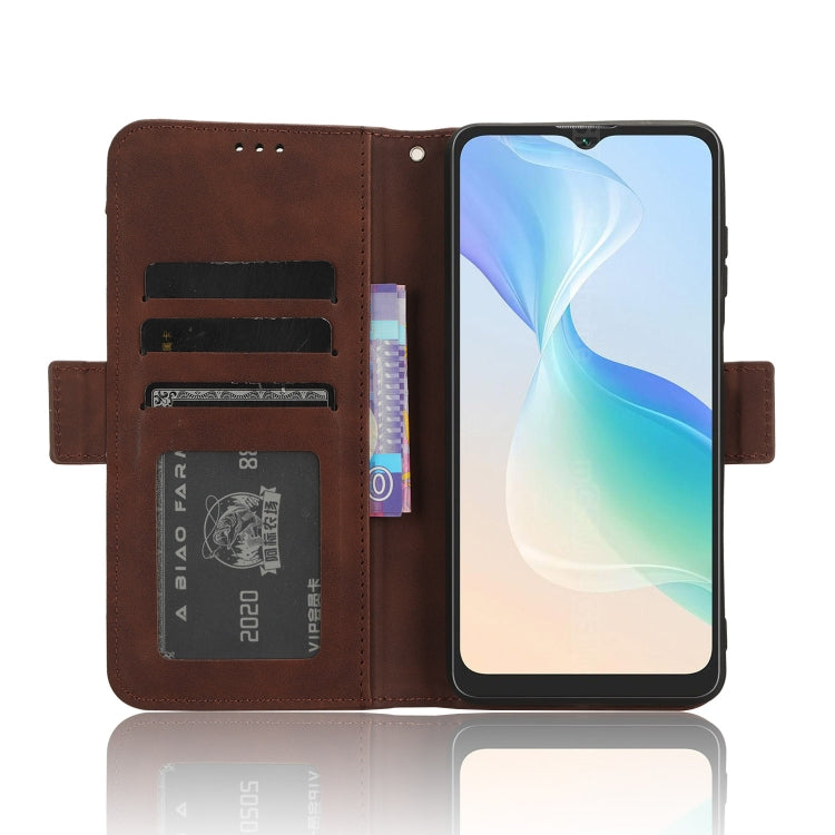 For Blackview Oscal C30 / C30 Pro Skin Feel Calf Texture Card Slots Leather Phone Case(Brown) - More Brand by PMC TechLife | Online Shopping South Africa | PMC TechLife