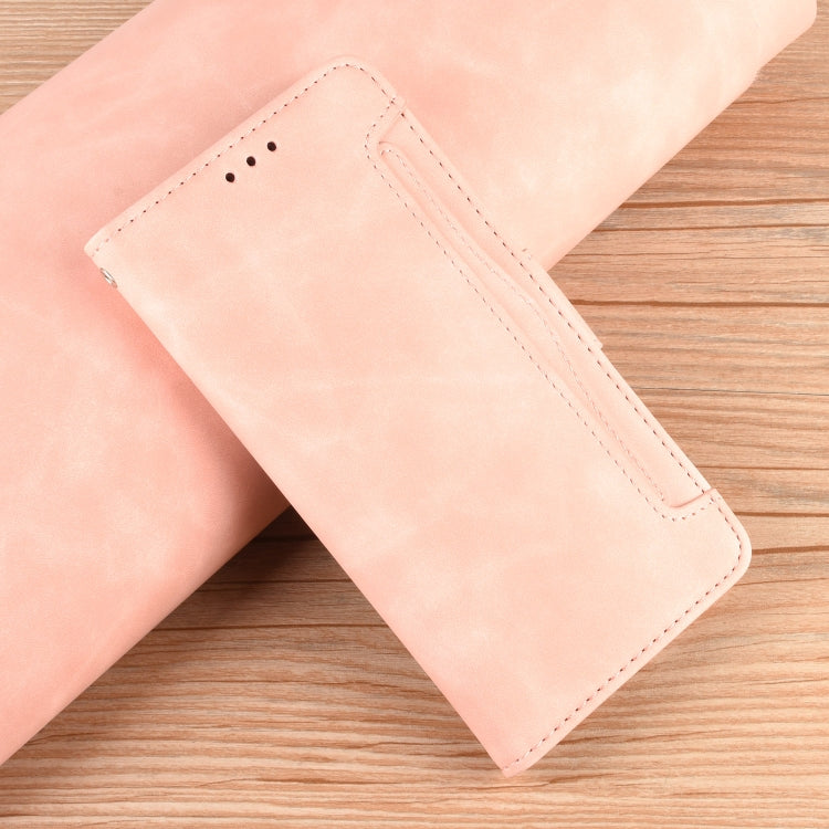 For Blackview A52 / A52 Pro Skin Feel Calf Texture Card Slots Leather Phone Case(Pink) - More Brand by PMC TechLife | Online Shopping South Africa | PMC TechLife