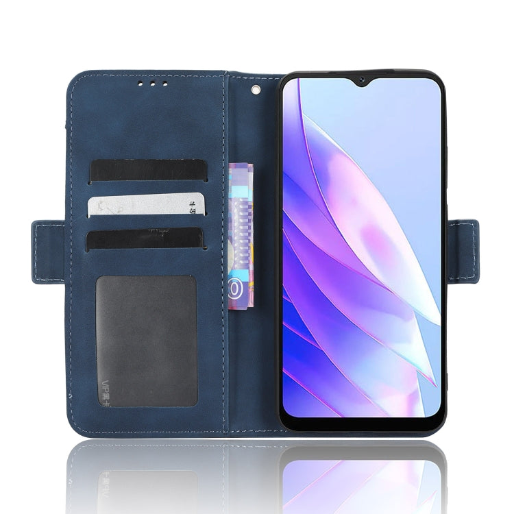 For Blackview A52 / A52 Pro Skin Feel Calf Texture Card Slots Leather Phone Case(Blue) - free shipping - PMC TechLife - Order now!