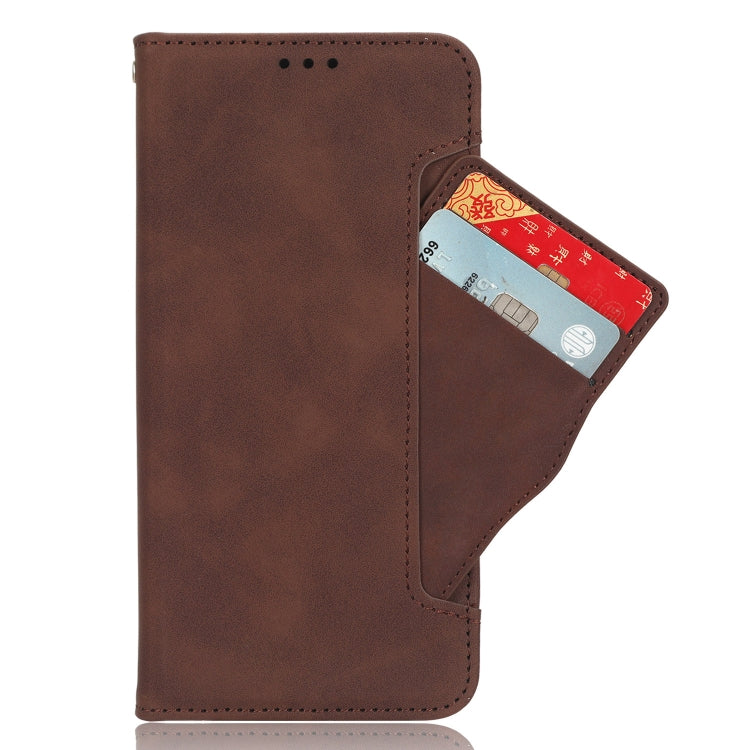 For Blackview A52 / A52 Pro Skin Feel Calf Texture Card Slots Leather Phone Case(Brown) - More Brand by PMC TechLife | Online Shopping South Africa | PMC TechLife