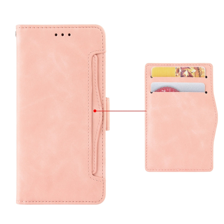 For Blackview A96 Skin Feel Calf Texture Card Slots Leather Phone Case(Pink) - More Brand by PMC TechLife | Online Shopping South Africa | PMC TechLife