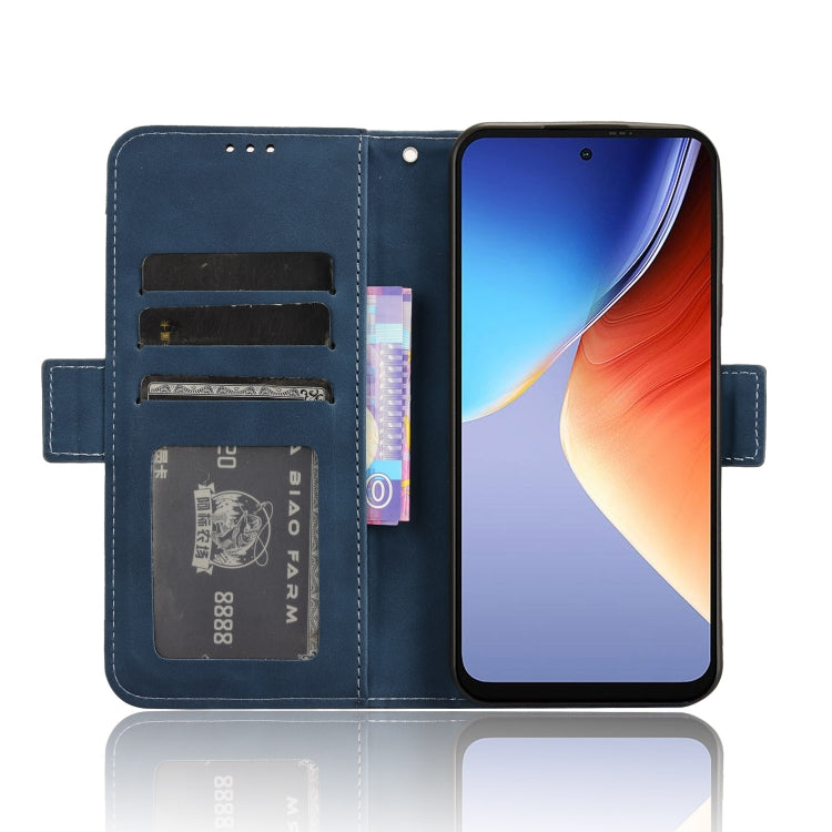 For Blackview A96 Skin Feel Calf Texture Card Slots Leather Phone Case(Blue) - More Brand by PMC TechLife | Online Shopping South Africa | PMC TechLife