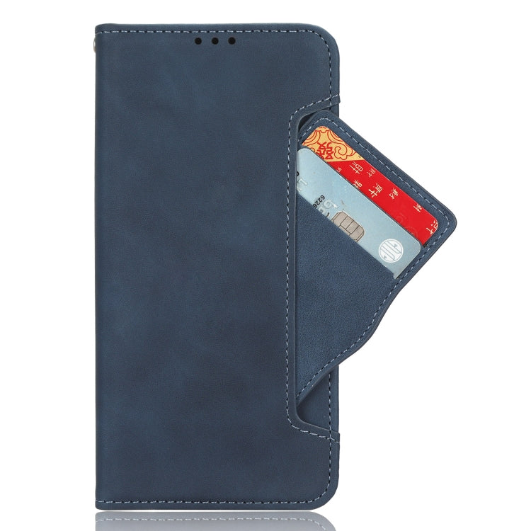 For Blackview A200 Pro Skin Feel Calf Texture Card Slots Leather Phone Case(Blue) - More Brand by PMC TechLife | Online Shopping South Africa | PMC TechLife