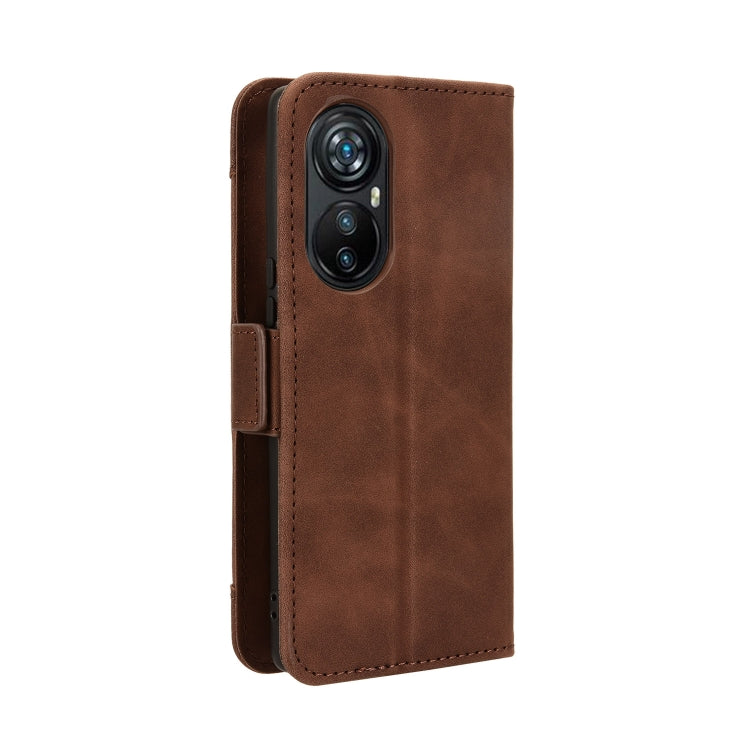 For Blackview A200 Pro Skin Feel Calf Texture Card Slots Leather Phone Case(Brown) - More Brand by PMC TechLife | Online Shopping South Africa | PMC TechLife