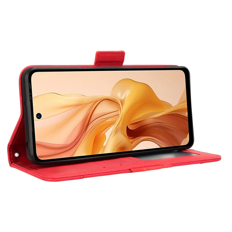 For Ulefone Note 18 Ultra Skin Feel Calf Texture Card Slots Leather Phone Case(Red) - Ulefone Cases by PMC Jewellery | Online Shopping South Africa | PMC Jewellery | Buy Now Pay Later Mobicred