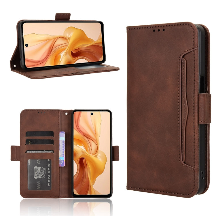 For Ulefone Note 18 Ultra Skin Feel Calf Texture Card Slots Leather Phone Case(Brown) - Ulefone Cases by PMC Jewellery | Online Shopping South Africa | PMC Jewellery | Buy Now Pay Later Mobicred