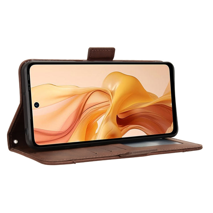 For Ulefone Note 18 Ultra Skin Feel Calf Texture Card Slots Leather Phone Case(Brown) - Ulefone Cases by PMC Jewellery | Online Shopping South Africa | PMC Jewellery | Buy Now Pay Later Mobicred