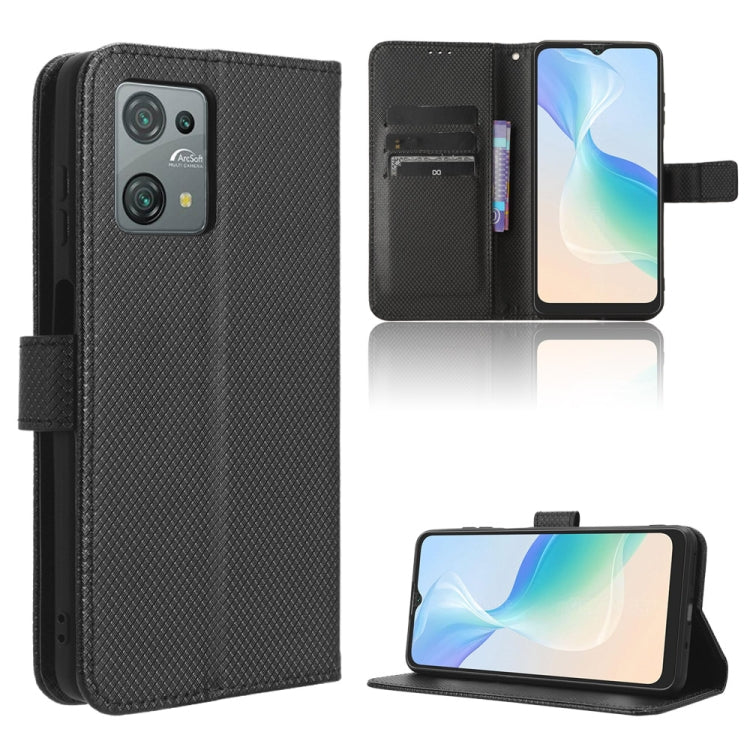 For Blackview Oscal C30 / C30 Pro Diamond Texture Leather Phone Case(Black) - free shipping - PMC TechLife - Order now!