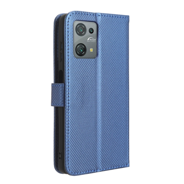 For Blackview Oscal C30 / C30 Pro Diamond Texture Leather Phone Case(Blue) - More Brand by PMC TechLife | Online Shopping South Africa | PMC TechLife | Buy Now Pay Later Mobicred