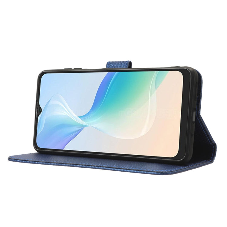 For Blackview Oscal C30 / C30 Pro Diamond Texture Leather Phone Case(Blue) - More Brand by PMC TechLife | Online Shopping South Africa | PMC TechLife | Buy Now Pay Later Mobicred