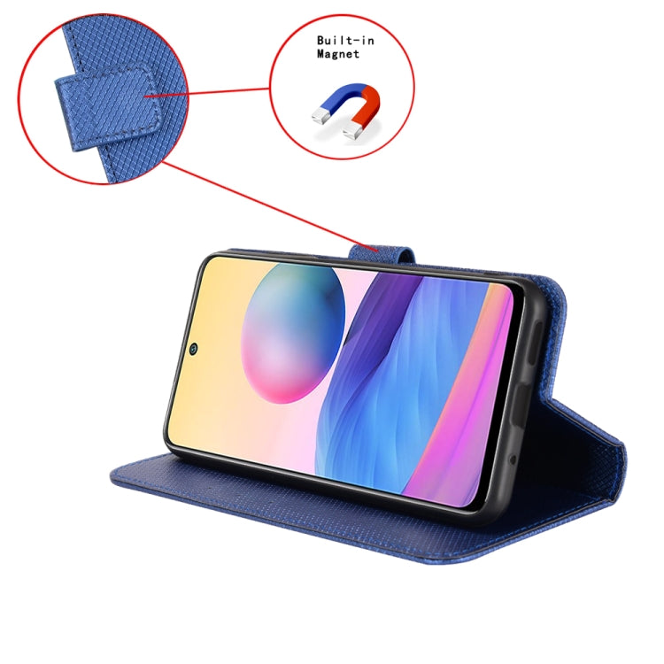 For Blackview Oscal C70 Diamond Texture Leather Phone Case(Blue) - More Brand by PMC TechLife | Online Shopping South Africa | PMC TechLife