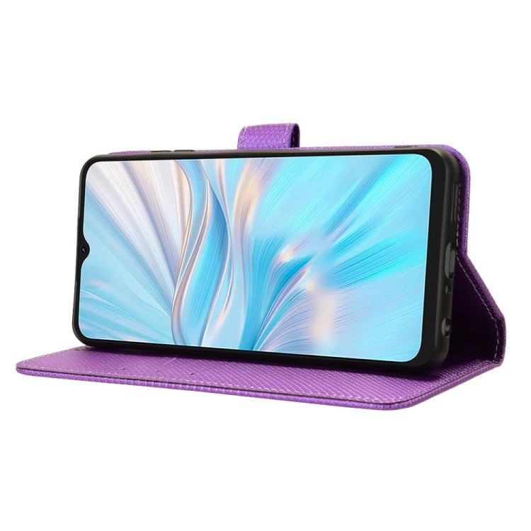 For Blackview Oscal C70 Diamond Texture Leather Phone Case(Purple) - More Brand by PMC TechLife | Online Shopping South Africa | PMC TechLife