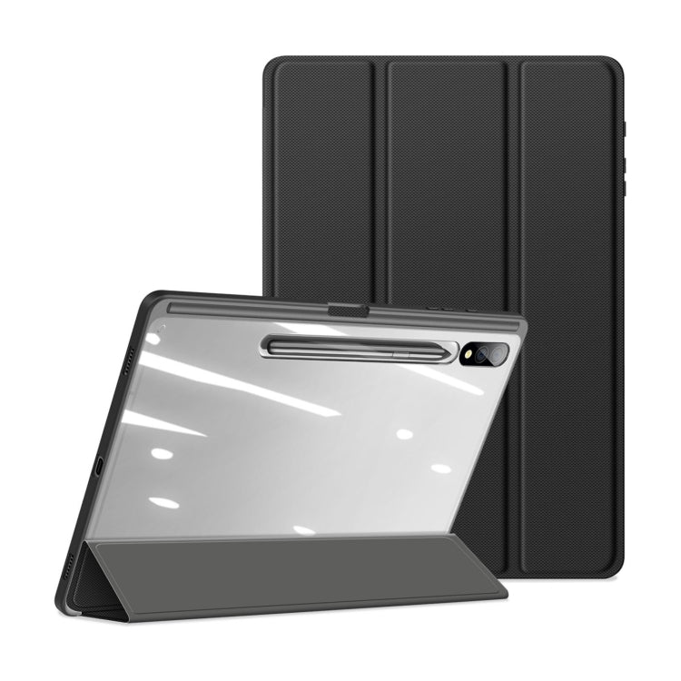 For Samsung Galaxy Tab S10+ DUX DUCIS TOBY Series Antiskid Leather Tablet Case with Sleep / Wake-up Function(Black) - free shipping - PMC Jewellery - Order now!