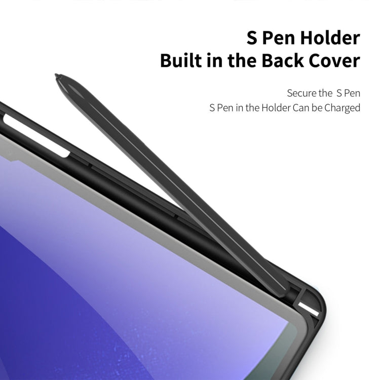 For Samsung Galaxy Tab S10+ DUX DUCIS TOBY Series Antiskid Leather Tablet Case with Sleep / Wake-up Function(Black) - free shipping - PMC Jewellery - Order now!