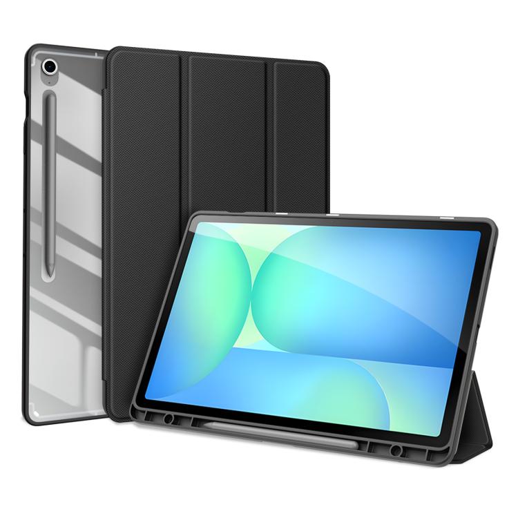 For Samsung Galaxy Tab S10 FE+ DUX DUCIS TOBY Series Antiskid Leather Tablet Case with Sleep / Wake-up Function(Black) - free shipping - PMc TechLife - Order now!